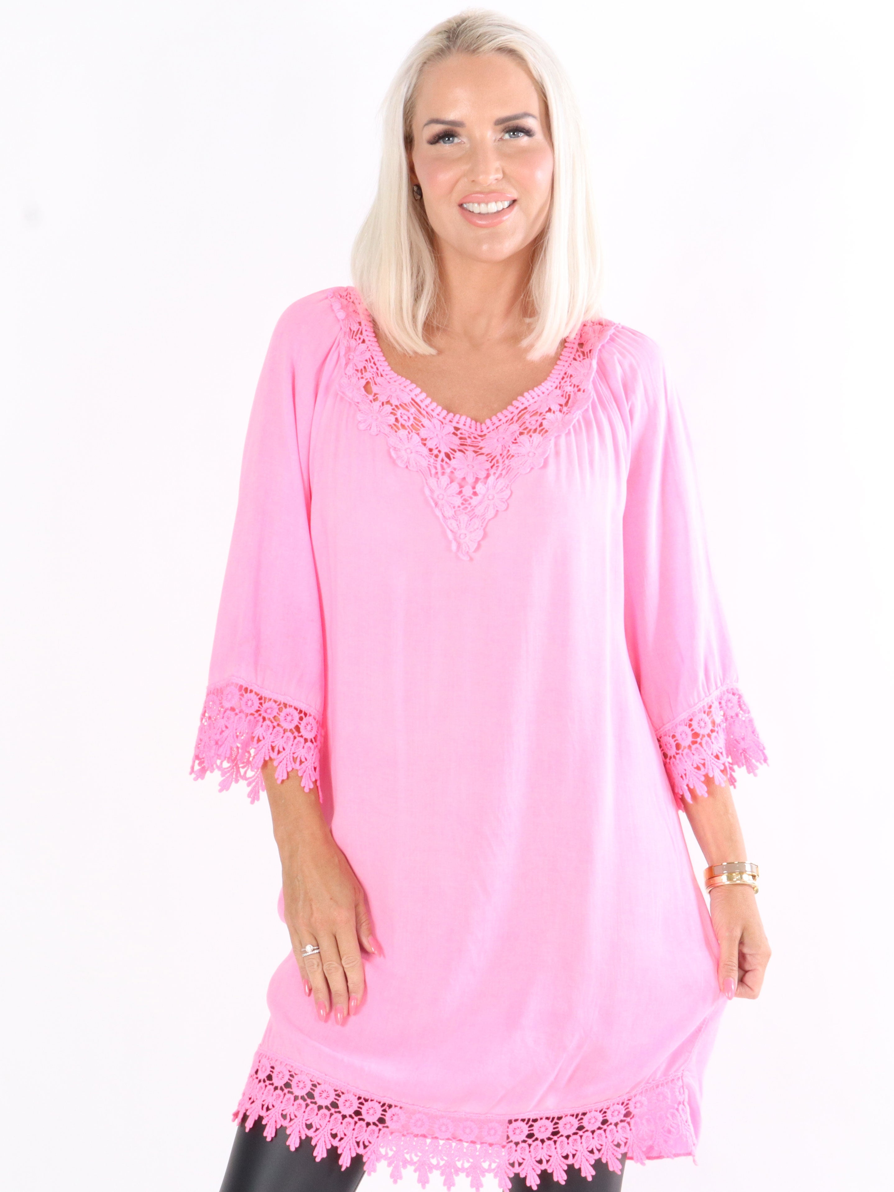 Freja - Tunikaklänning med fint broderi